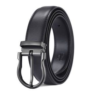LAORENTOU Split Cow Leather Belts Men's 3.5cm