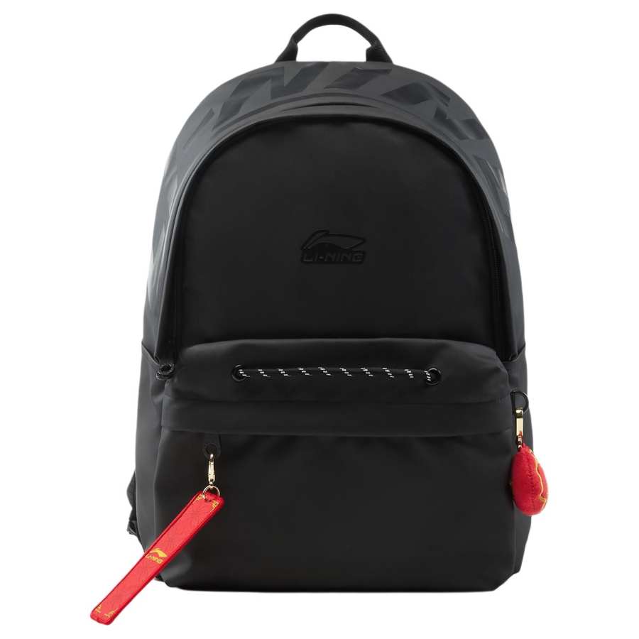 Li-Ning Li Ning Rijin Doujin Collection Polyurethane Backpack Regular Unisex Black