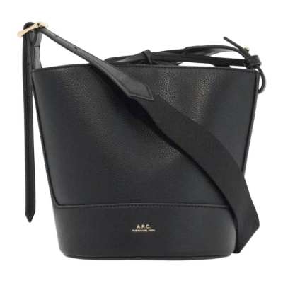 A.P.C . Ana Logo Stamp Bucket Bag
