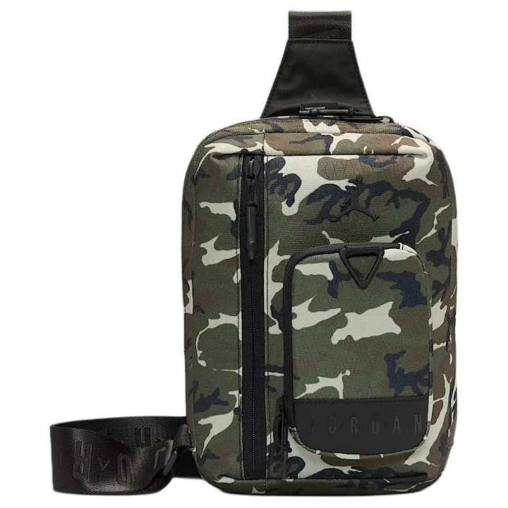Jordan Jordan Polyester Sling Bag Men's Green Camouflage
