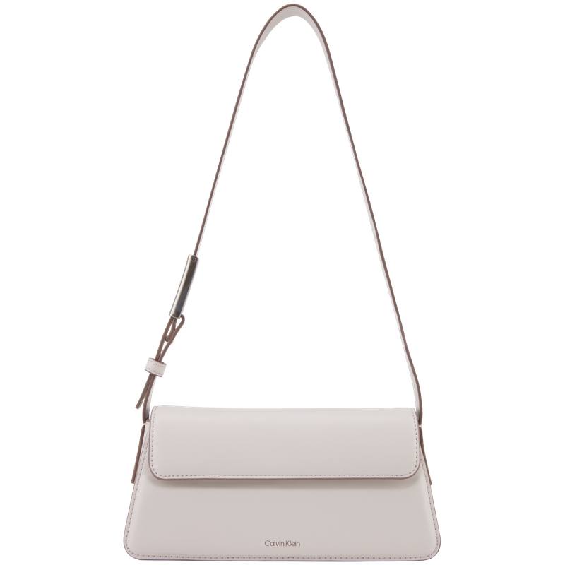 CALVIN KLEIN Blended Material Shoulder Bag Medium Women's Ivory