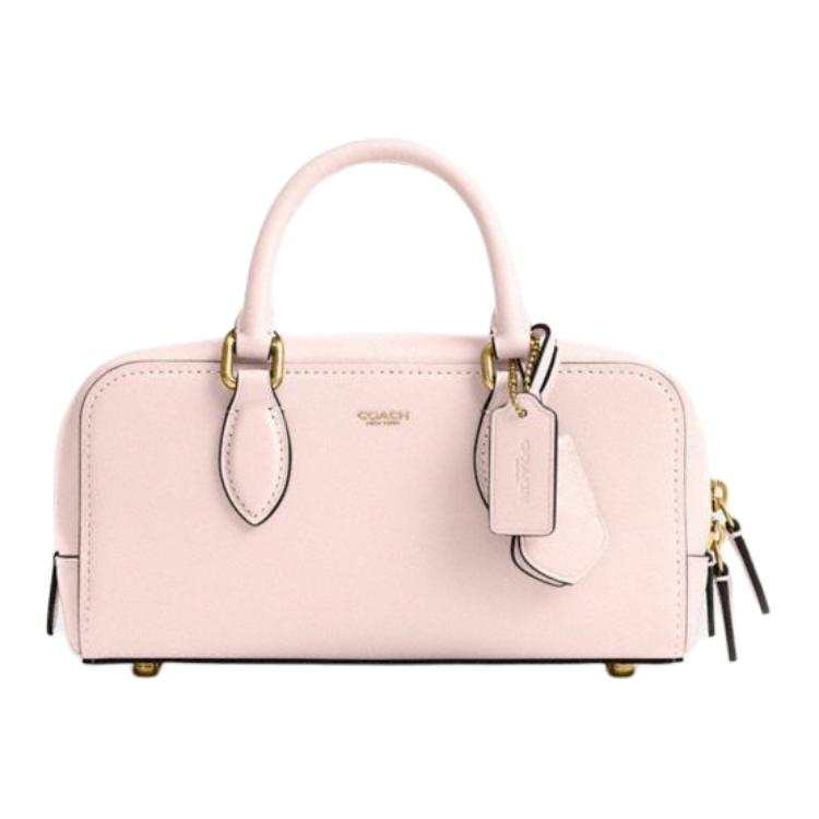 COACH Bowery Glove Tanned Leather Crossbody Handbag Medium Women's Pink