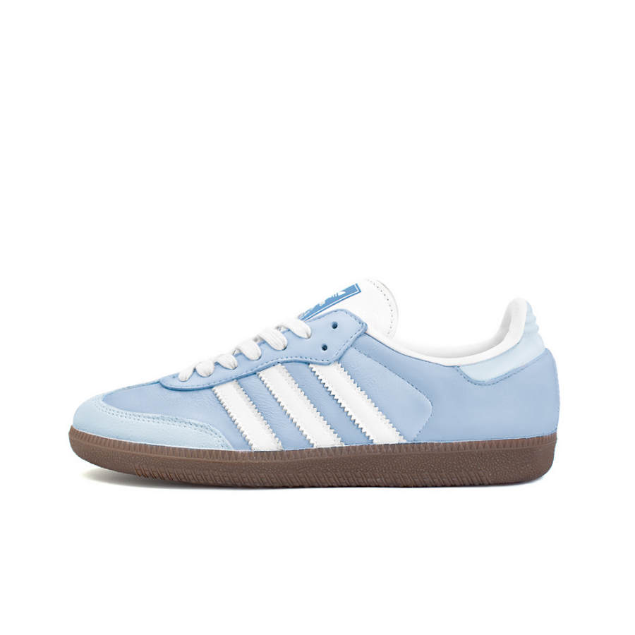 Adidas Originals SAMBA OG Abrasion Resistant Low top Skateboard Shoes Unisex Blue White