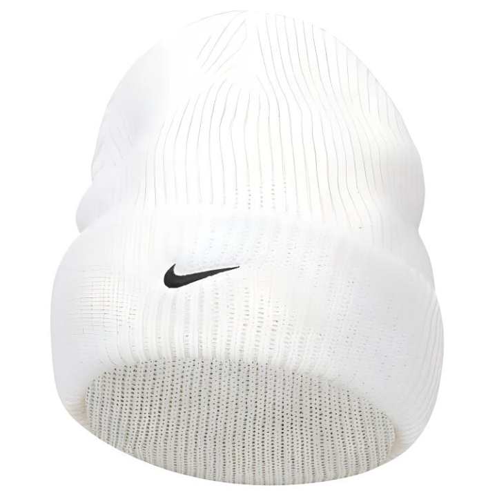 Nike Nike Peak Tall Cuff Swoosh Beanie White