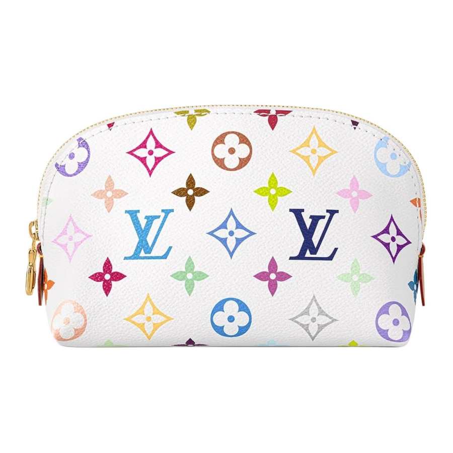 LOUIS VUITTON X Takashi Murakami Cosmetic Pouch Pm White Multicolored