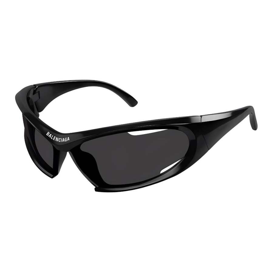 Balenciaga Irregular Shape Sunglasses Unisex Black