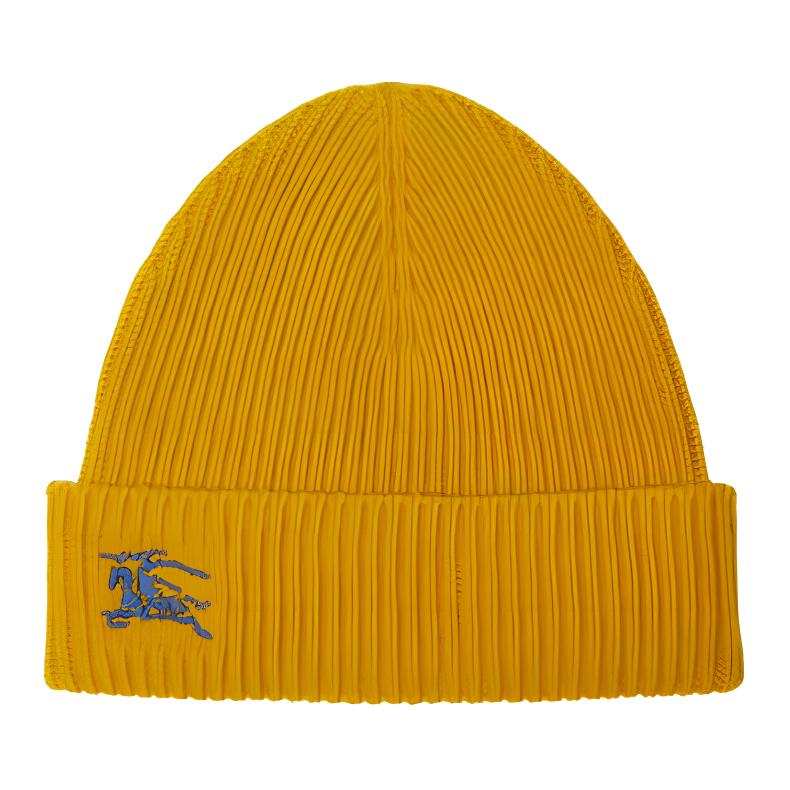 Burberry Cashmere Beanies Men's Yellow