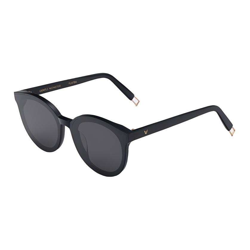 GENTLE MONSTER Acetate Metal Oval Sunglasses Unisex Black