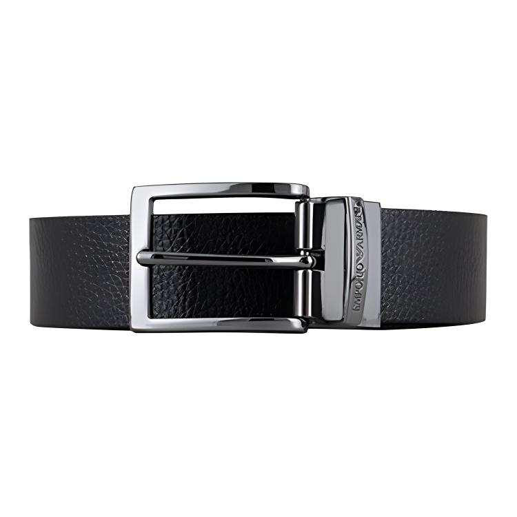 EMPORIO ARMANI Leather Belts Men's Width 3.5cm
