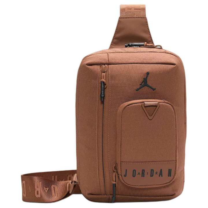Jordan Jordan Athleisure Polyester Sling Bag Men's Archaeal Brown