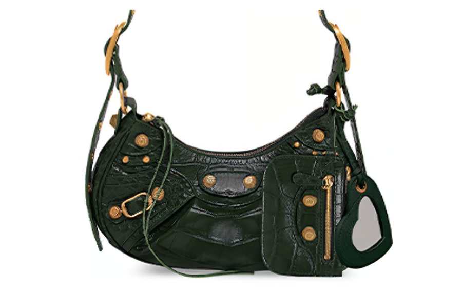 Balenciaga Cagole Embossed Shoulder Bag