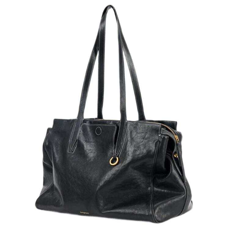 Songmont Cow Leather Travel Bag, Shoulder Bag Medium Size, Small Size Unisex