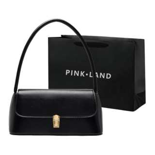 PINK·LAND Pu Shoulder Bag Women's Beige/Black/Red/Yellow/Brown/Coffee/Blue