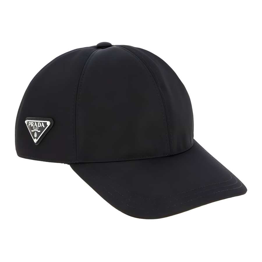 PRADA Prada logo-plaque baseball cap