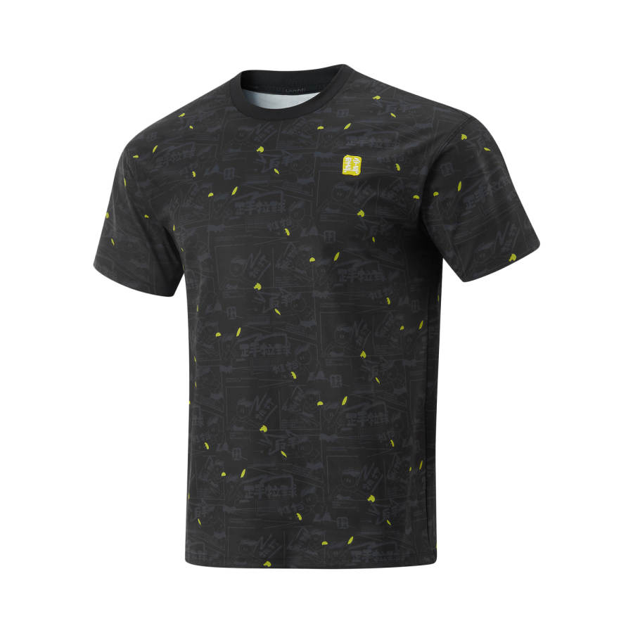 Li-Ning Li Ning Table Tennis Collection Table Tennis Clothing Unisex Black Crew Neck Moderate
