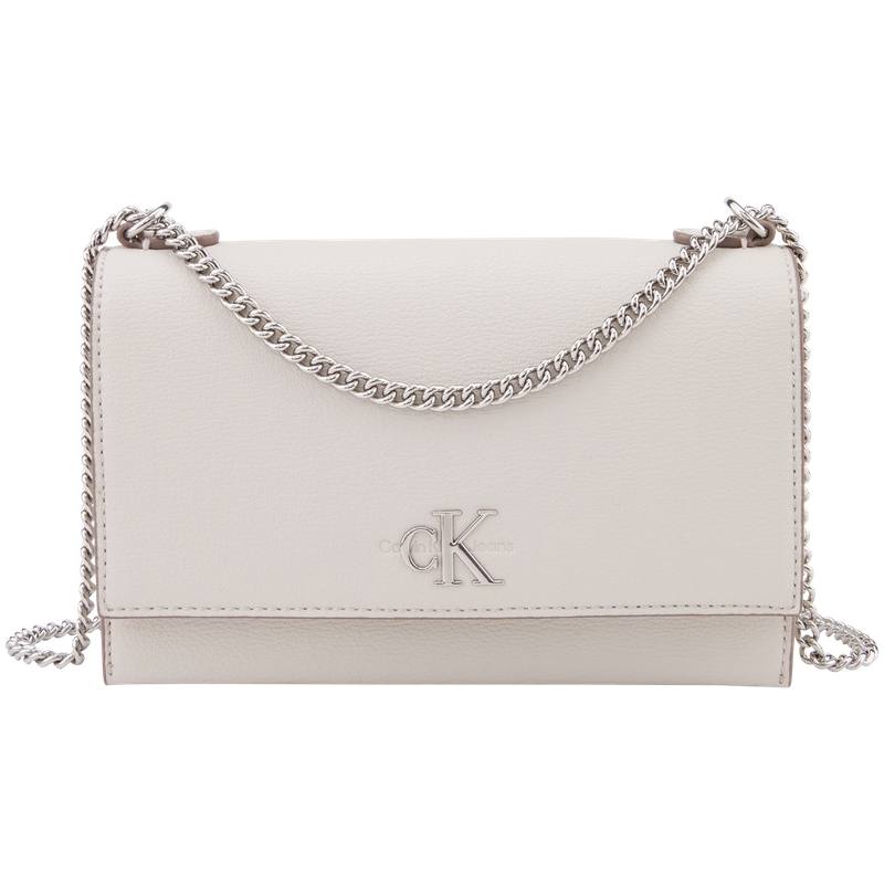 CALVIN KLEIN Artificial Leather Crossbody Bags Regular Women's Beige Apricot