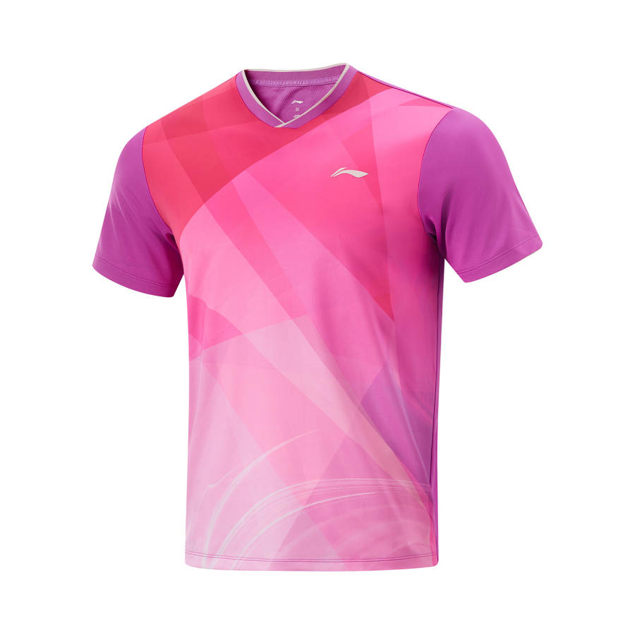 Li-Ning LiNing T-Shirt Unisex Fluorescent Plum Red Purple