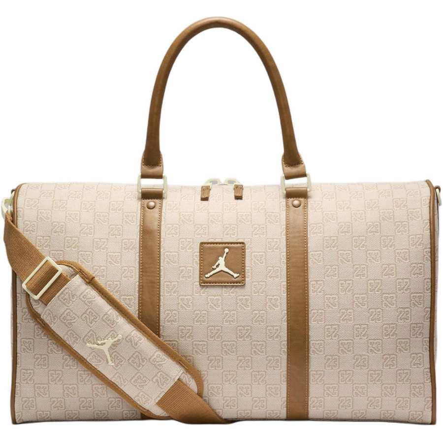 Jordan Jordan Polyester Luggage Bag Sports Bag Gym Bag Travel Bag Unisex Coconut Milk White