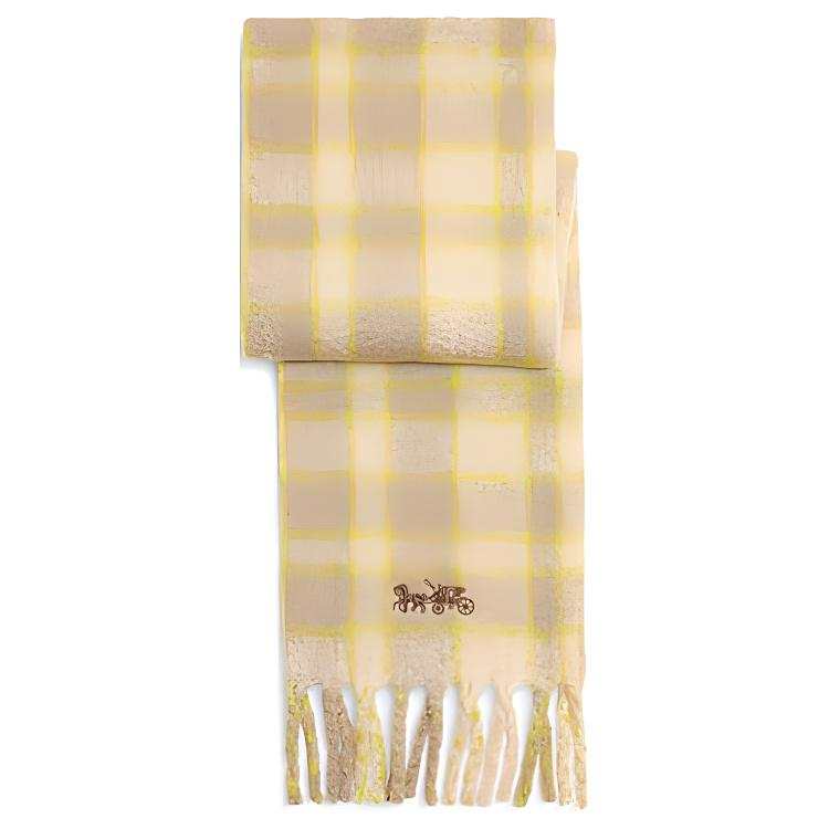 COACH COACH Knit Scarves Women's Yellow