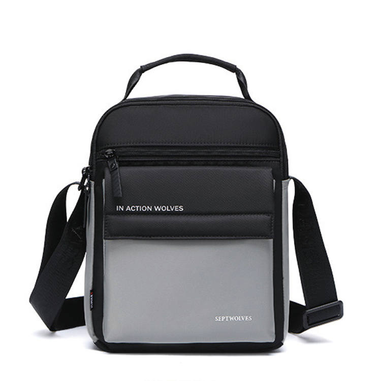 SEPTWOLVES Fabric Handbag, Crossbody Bag Men's Black