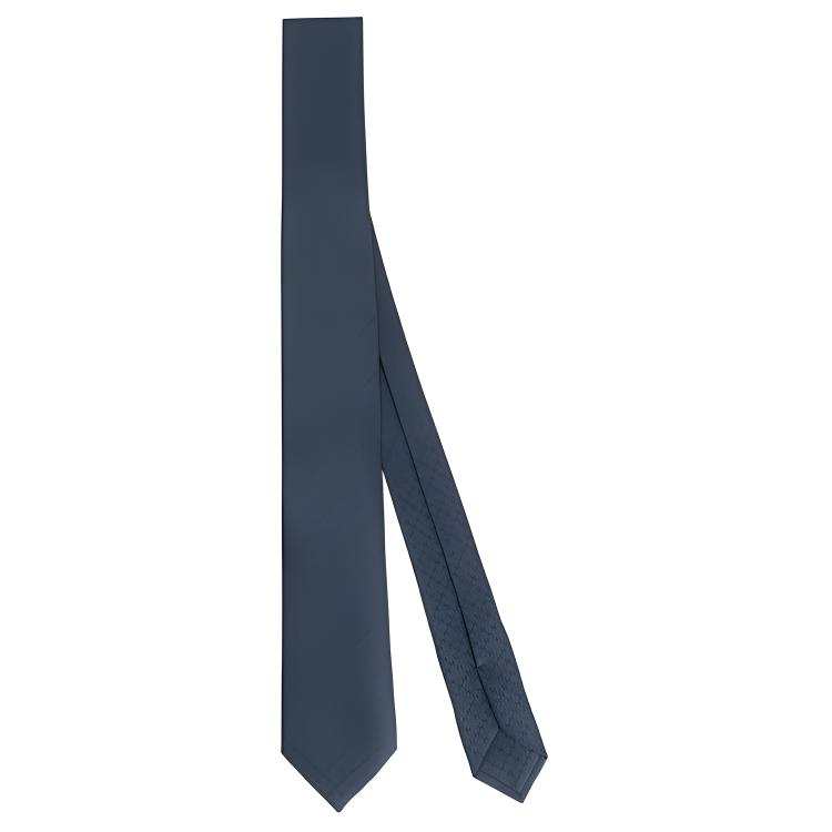 HERMES HERMES Silk Ties Men's Dark Blue