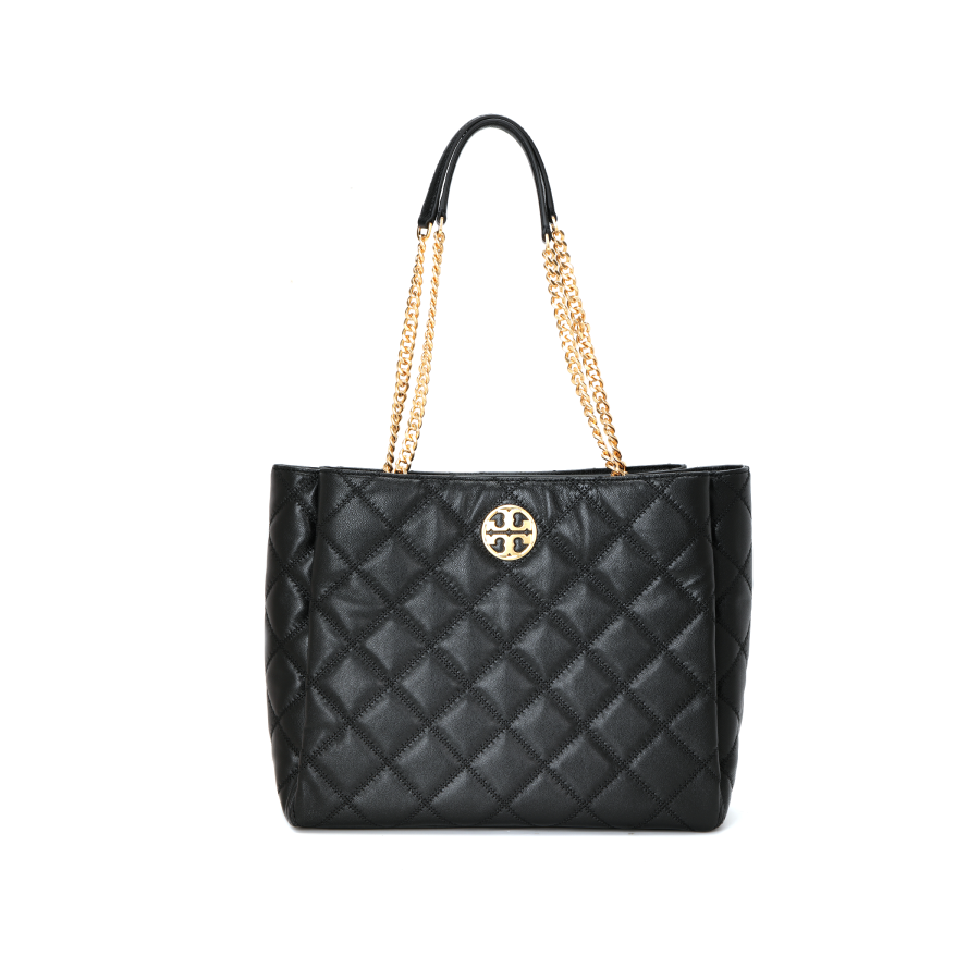 TORY BURCH TB Willa Leather One Shoulder Handbag Women's Black