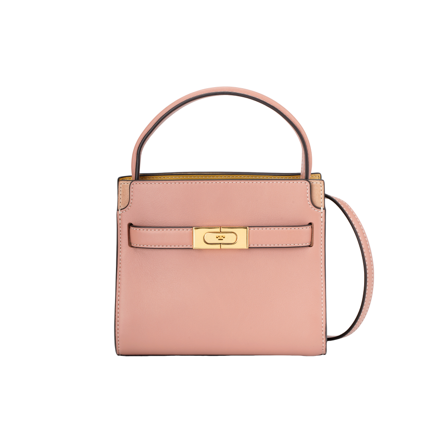 TORY BURCH Lee Radziwill Calfskin Shoulder Bag, Crossbody Bag, Handbag Mini Women's Pink