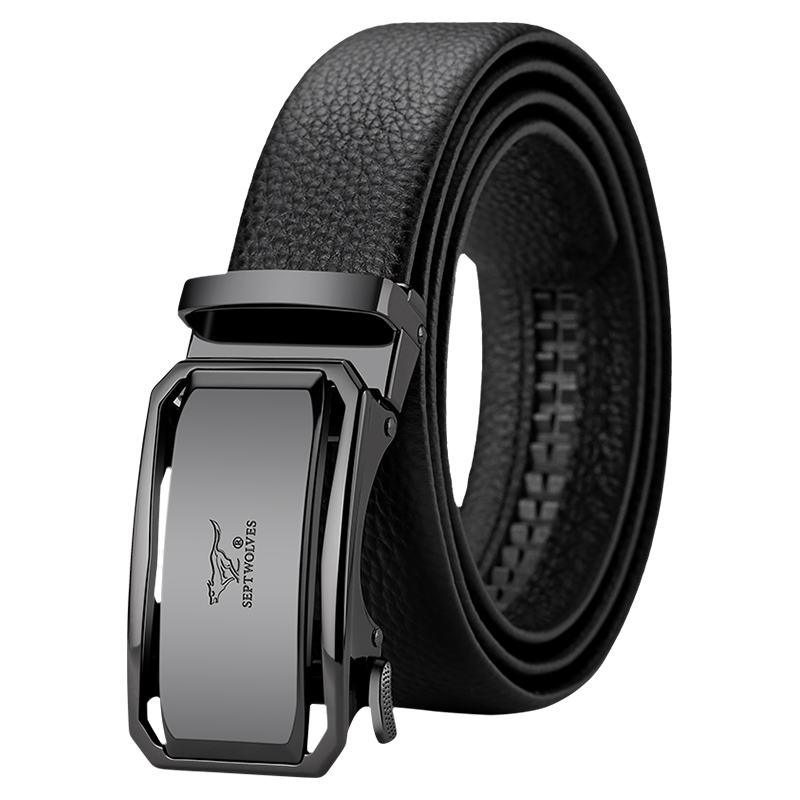 SEPTWOLVES SEPTWOLVES Top Grain Cow Leather Belts Men's Width 3.5cm