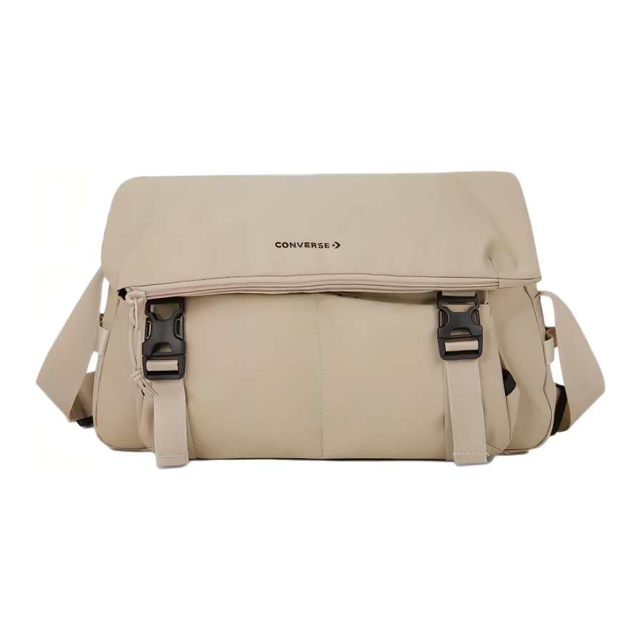 Converse Converse Polyester Messenger Bag, Shoulder Bag, Crossbody Bag Regular Unisex Light Brown
