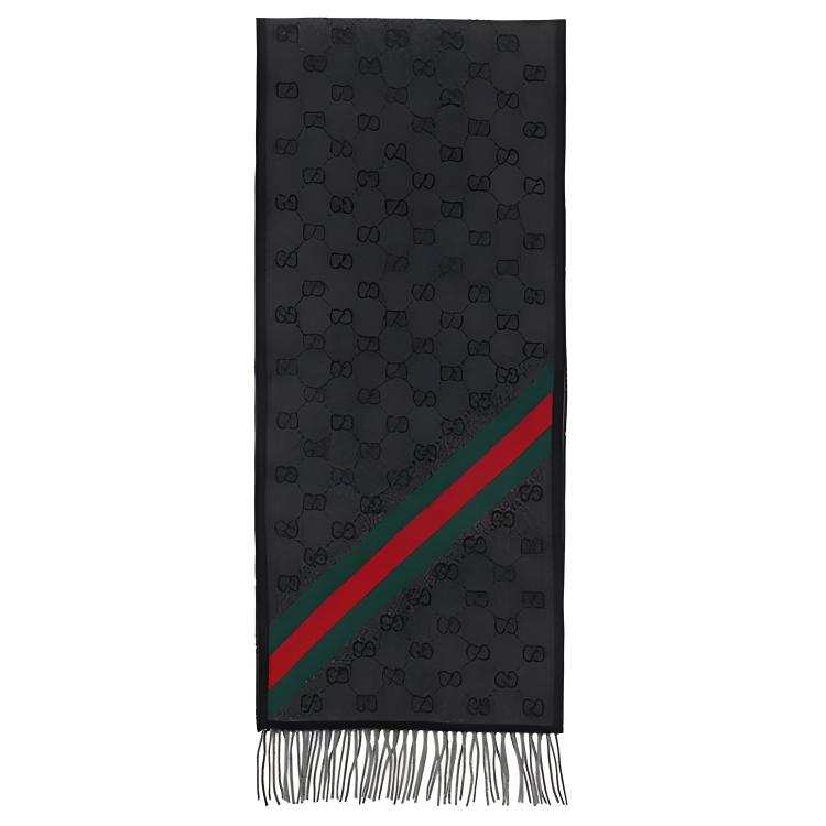 GUCCI GG Wool Knit Scarves Unisex