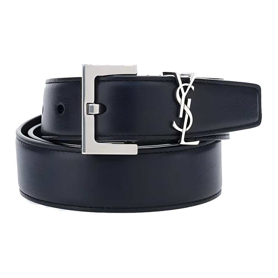 SAINT LAURENT SAINT LAURENT Cassandre Square Buckle Belt