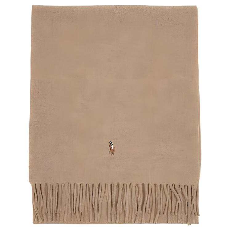Polo Ralph Lauren Knit Scarves Unisex Brown