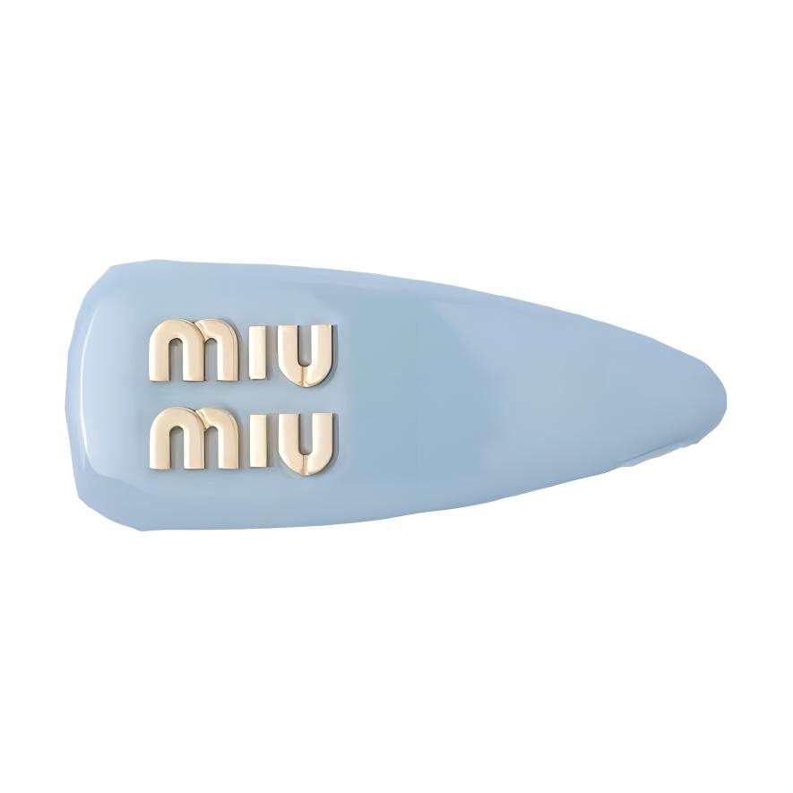 MIU MIU Metal Hair Clips Women's Interstellar Blue