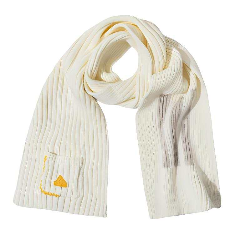 Adidas Adidas Acrylic Knit Scarves Unisex Beige