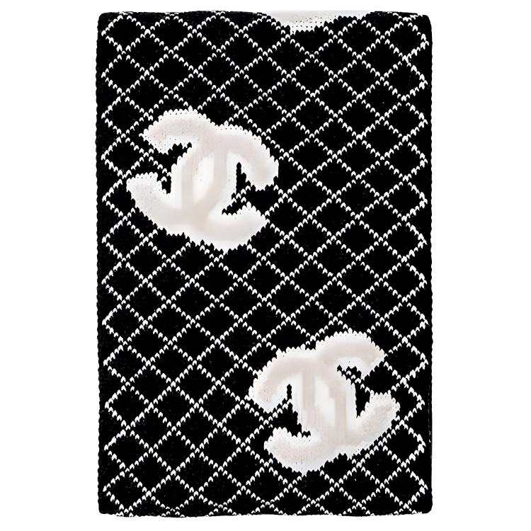 CHANEL 79.3% Cashmere, 100% Mulberry Silk, 20.7% Polyamide Knit Scarves Women's