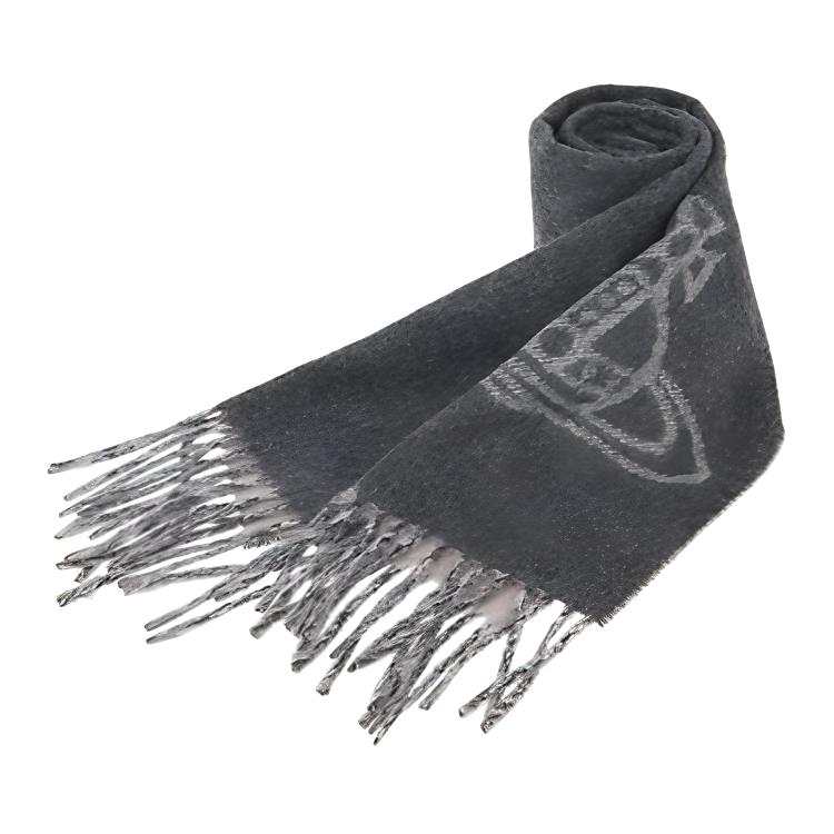 Vivienne Westwood Knit Scarves Unisex Gray