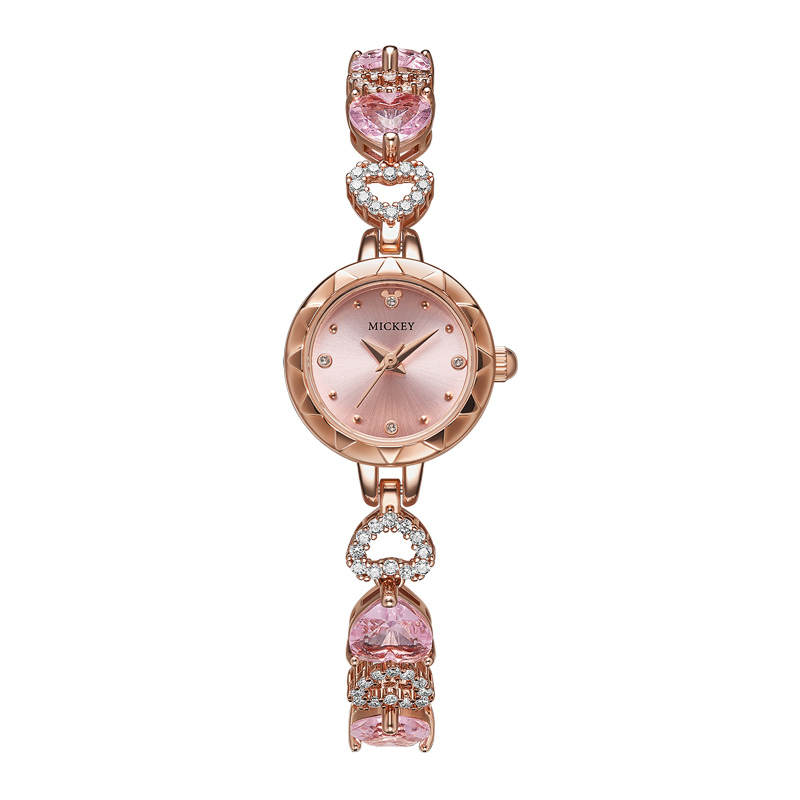 Disney Quartz Movement Eco Friendly Copper Strap Watch Women's Watch Pink Watch Dial Box