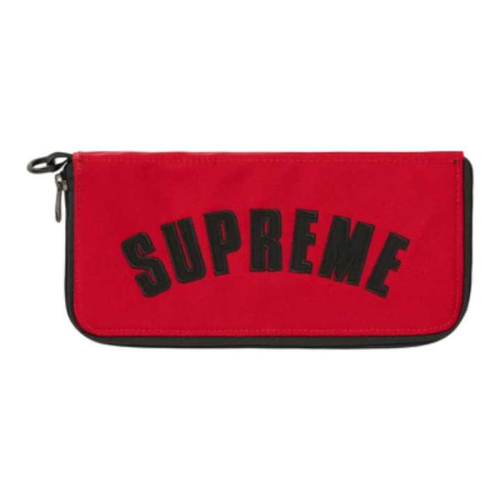 Supreme Supreme X The North Face/THE NORTH FACE Supreme SS19 Embroidery Makeup Bag Wallet Clutch Regular Unisex Red