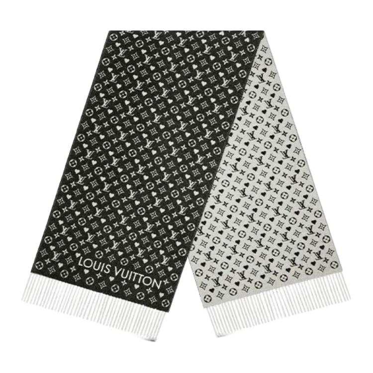 LOUIS VUITTON Game On Western Cashmere Knit Scarves Unisex