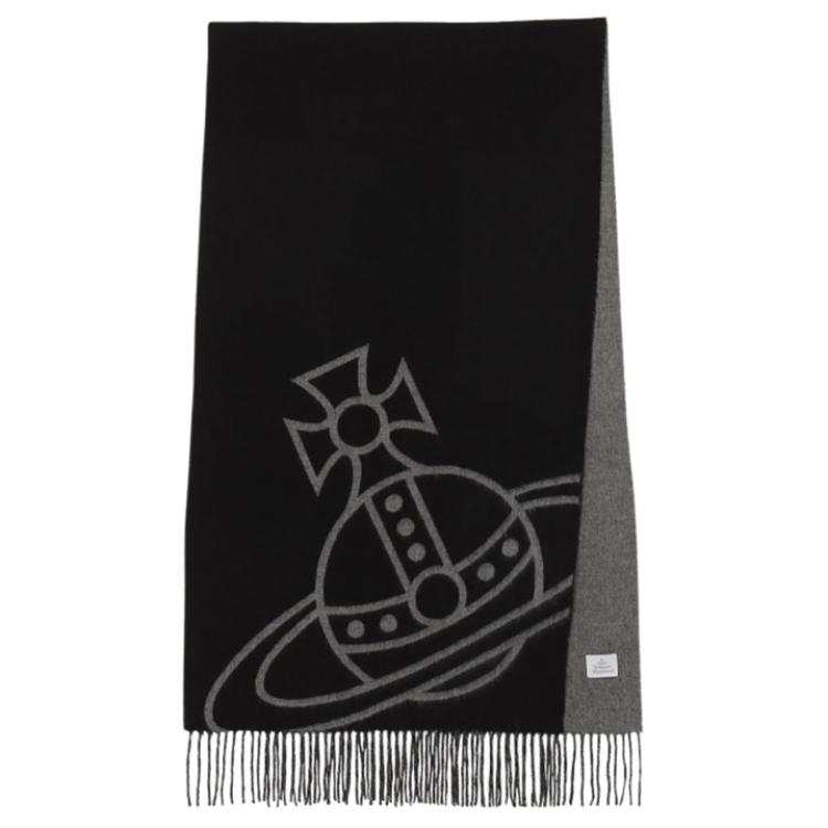 Vivienne Westwood / Knit Scarves Unisex Black/Pink