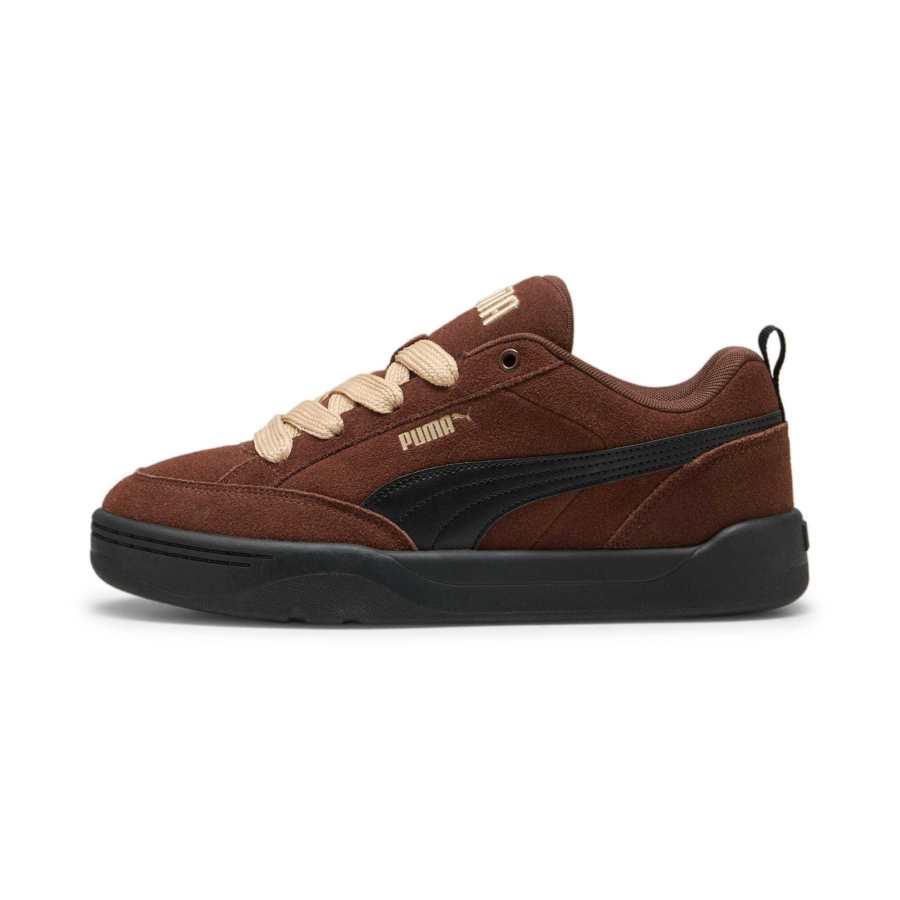 PUMA Park Lifestyle Abrasion Resistant Low top Skateboard Shoes Unisex Brown