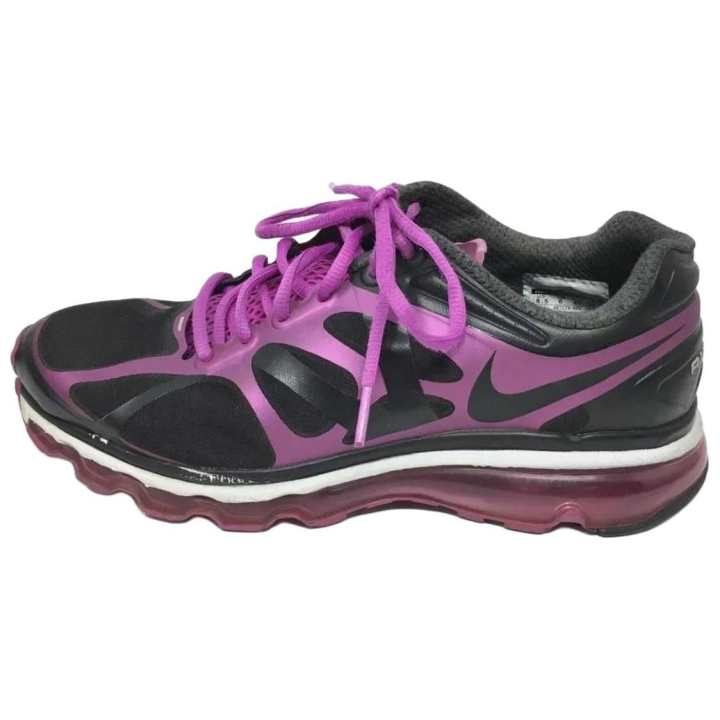 Nike Nike Air Max 2012 Soft And Comfortable Low top Training Running Shoes Women's Black Purple