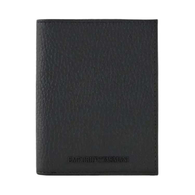 EMPORIO ARMANI Logo Embossed Bi Fold Card Case