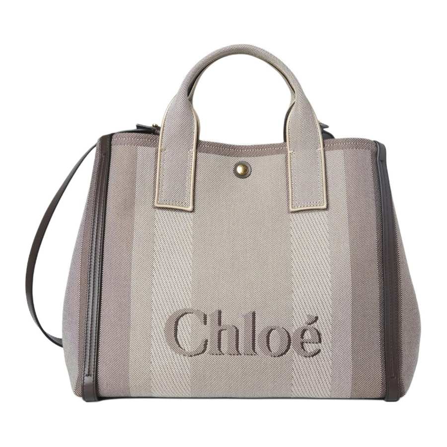 Chloé Chloe Carry Cotton Tote Bag, Shopping Bag, Shoulder Bag, Handbag Women's Cole Brown