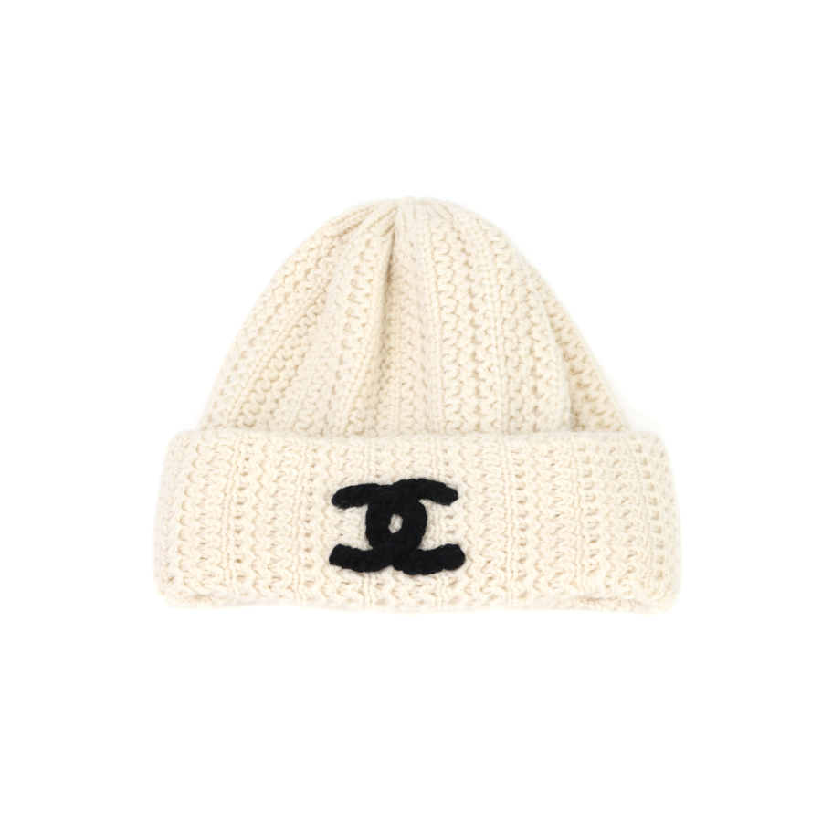 CHANEL CHANEL Cashmere Beanies Women's White