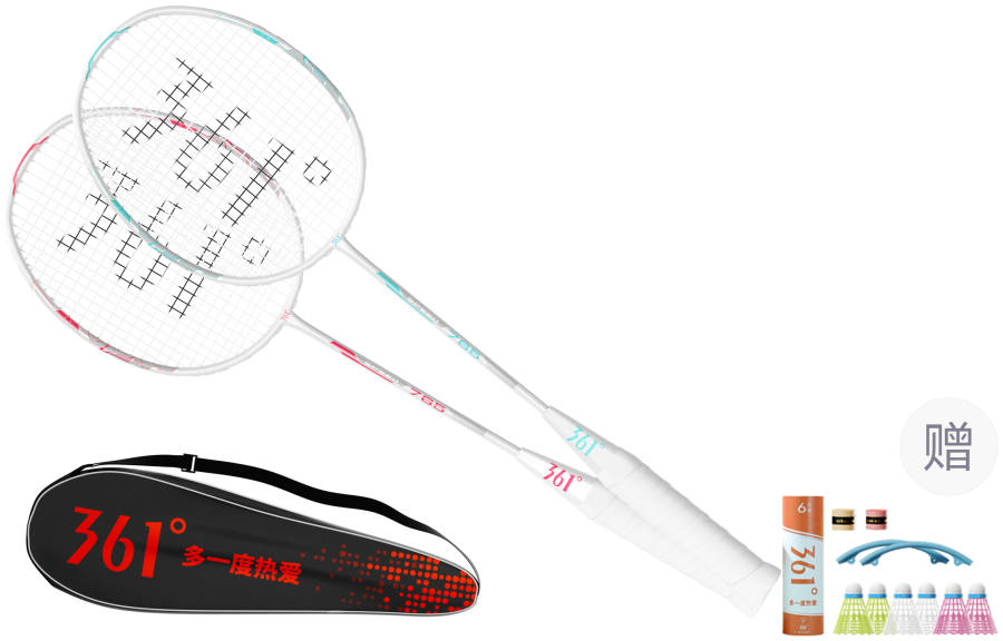 361° 765 Carbon Aluminum Badminton Rackets Control Type All around Defense Entry level Unisex 3U/G5