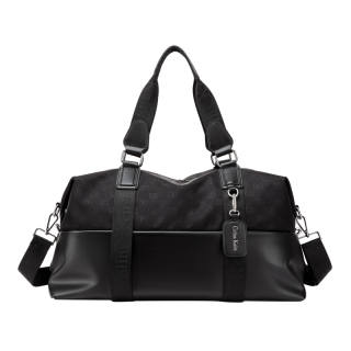 COLINS KEIRS Oxford Microfiber One Shoulder Large Bag Large Size Carry on Bag Luggage Bag Unisex Cool Black