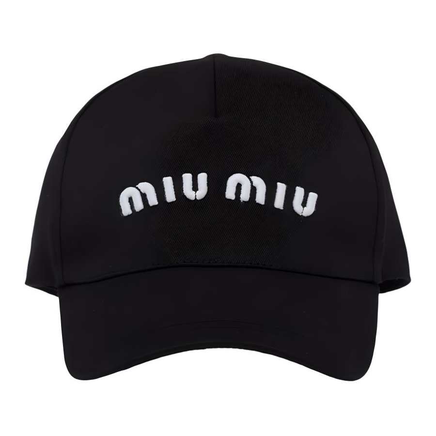 MIU MIU MIU MIU Drill Logo-embroidered Cap
