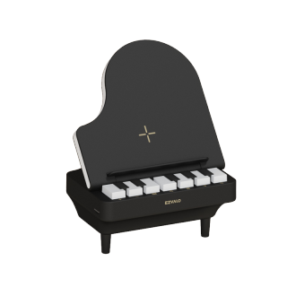 EZVALO Wireless Charging Bluetooth Speaker EZM2408A Piano Ambient Light Playable