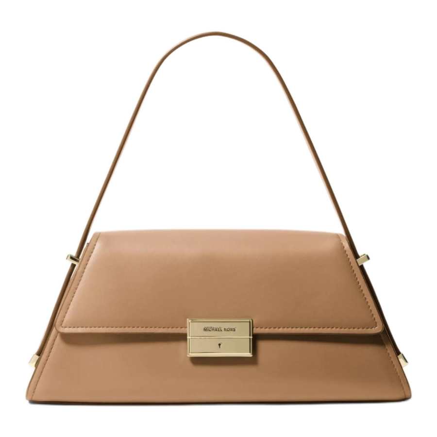MICHAEL KORS Ludlow Cow Leather Handbag, Shoulder Bag Medium Women's Brown